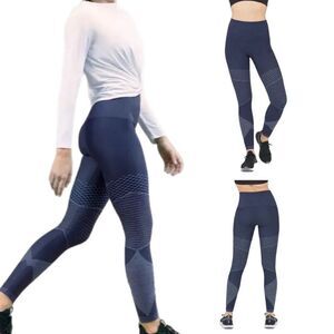 Spanx Indigo Sky Seamless Moto Leggings.